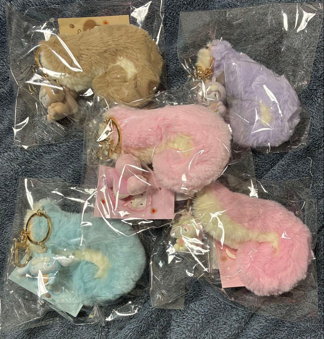 【新品】サンリオ りすもふもふシリーズ キーホルダー 5種セット