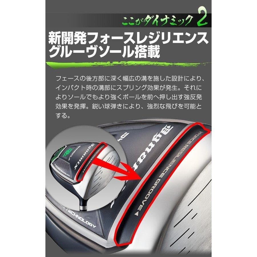 ・新品 適合最強反発力 ダイナミクスドライバー ドラコンATTASシャフト仕様