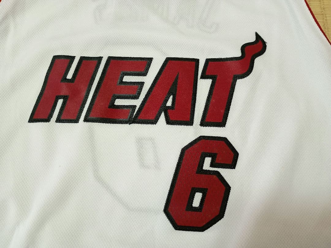 adidas Miami Heat James 6 ユニフォーム ユースLサイズ