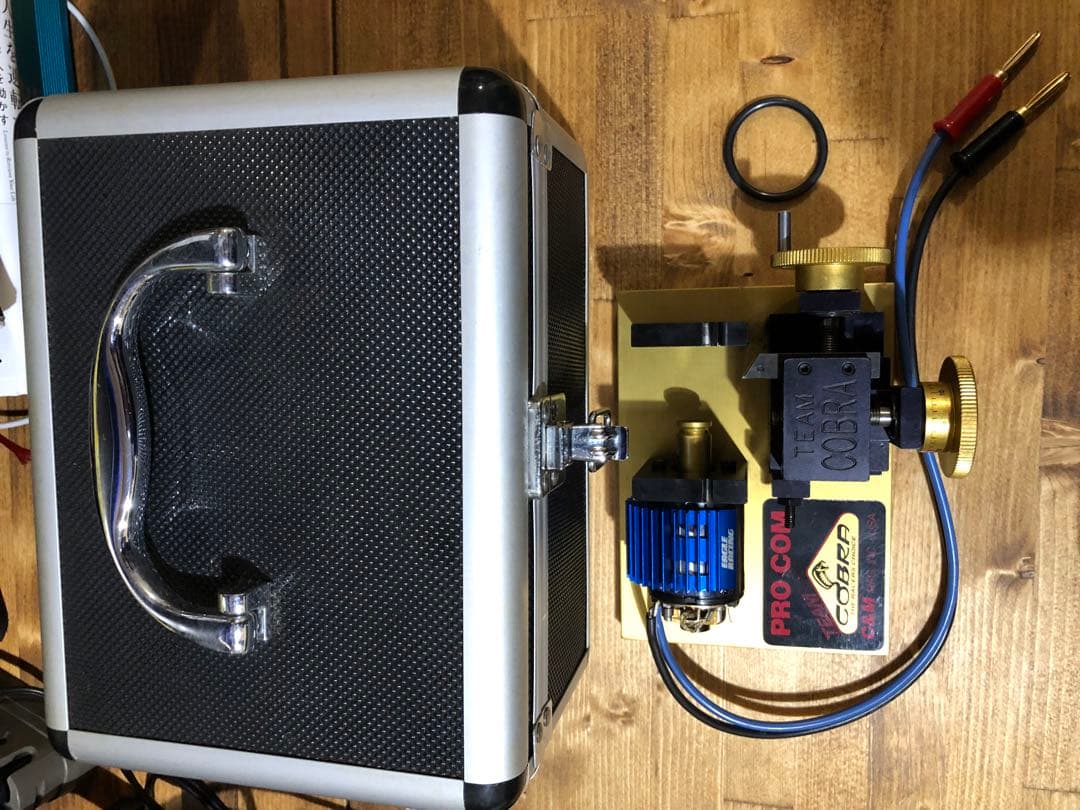 【貴重美品】コミュテーターteam COBRAモーター用ローター研磨機　ケース付