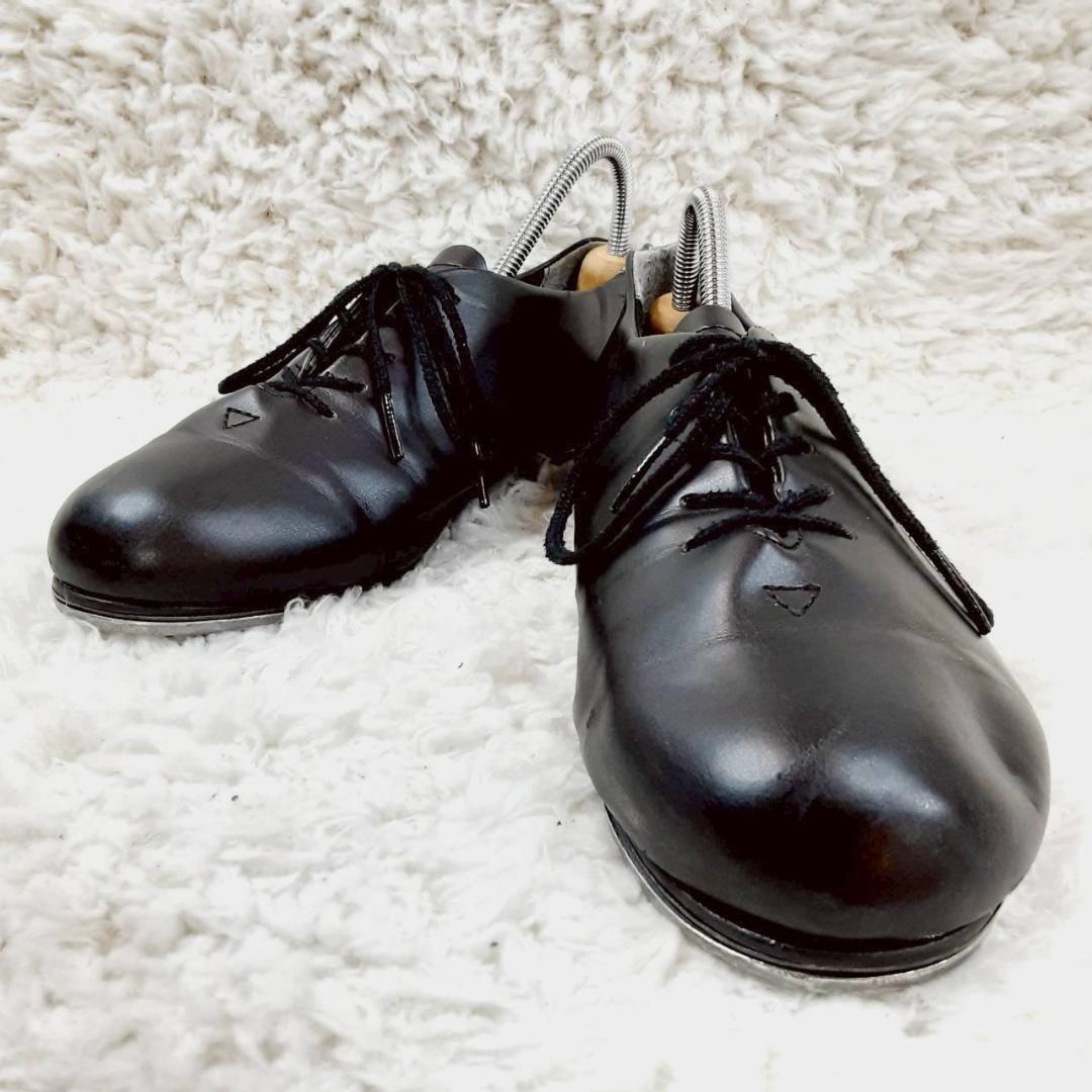 美品 23.5㎝◎CAPEZIO カペジオ タップシューズ ブラック 黒