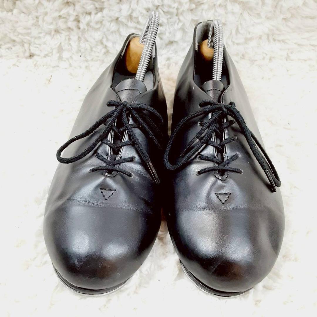 美品 23.5㎝◎CAPEZIO カペジオ タップシューズ ブラック 黒