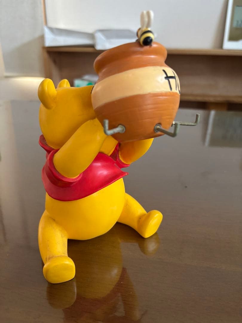 プーさん ハチミツ壺 フィギュア 鍵かけスタンド