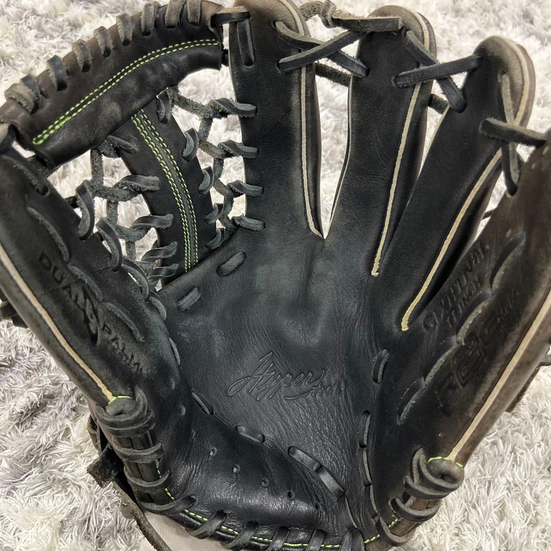 Rawlings 軟式グローブ 緑ステッチ