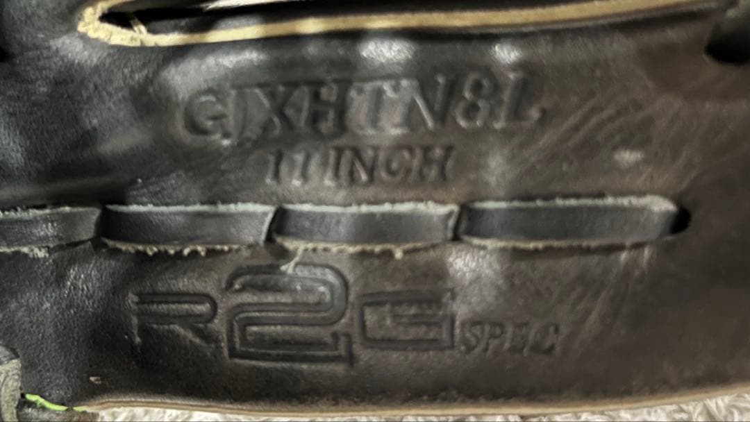 Rawlings 軟式グローブ 緑ステッチ