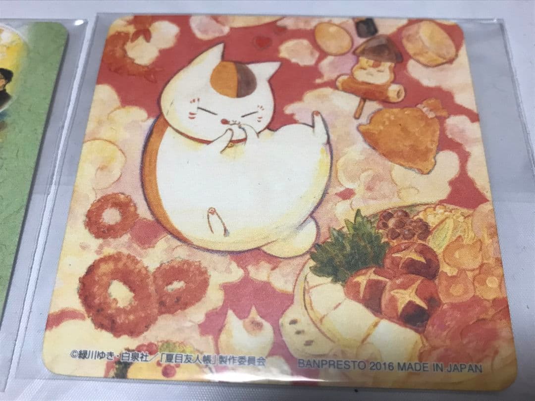 夏目友人帳 夏目貴志 ニャンコ先生 カフェ コースター クッキー