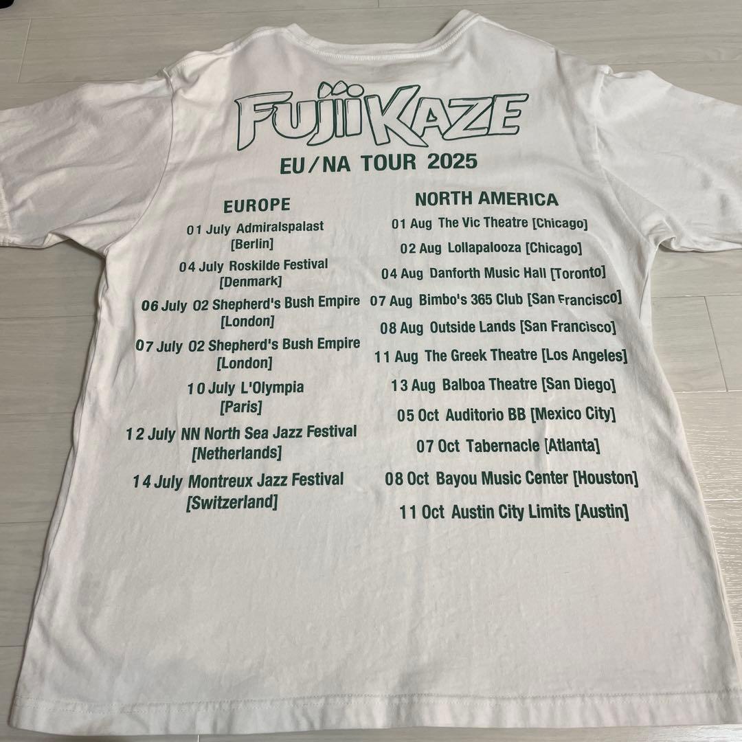 FUJII KAZE EU/NA TOUR 2025 Tシャツ　Lサイズ