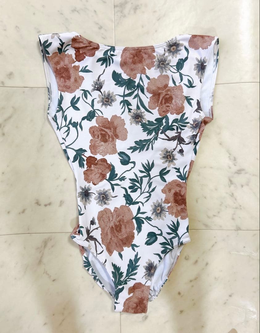 お値下げ✨stina スティナ レオタード ボートネック 花柄 P 大人バレエ