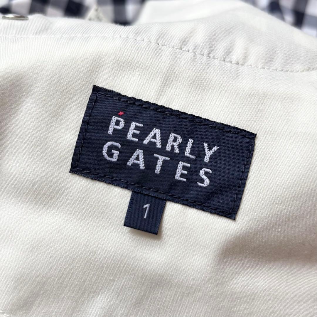 PEARLY GATES パーリーゲイツ ギンガムチェックストレッチロングパンツ