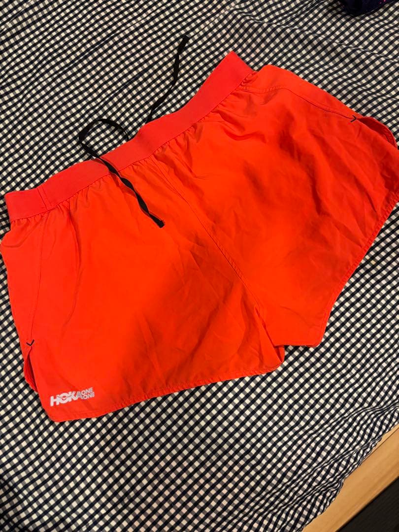 希少！HOKAONEONEオレンジ 3インチインナー付きパンツ Mサイズ