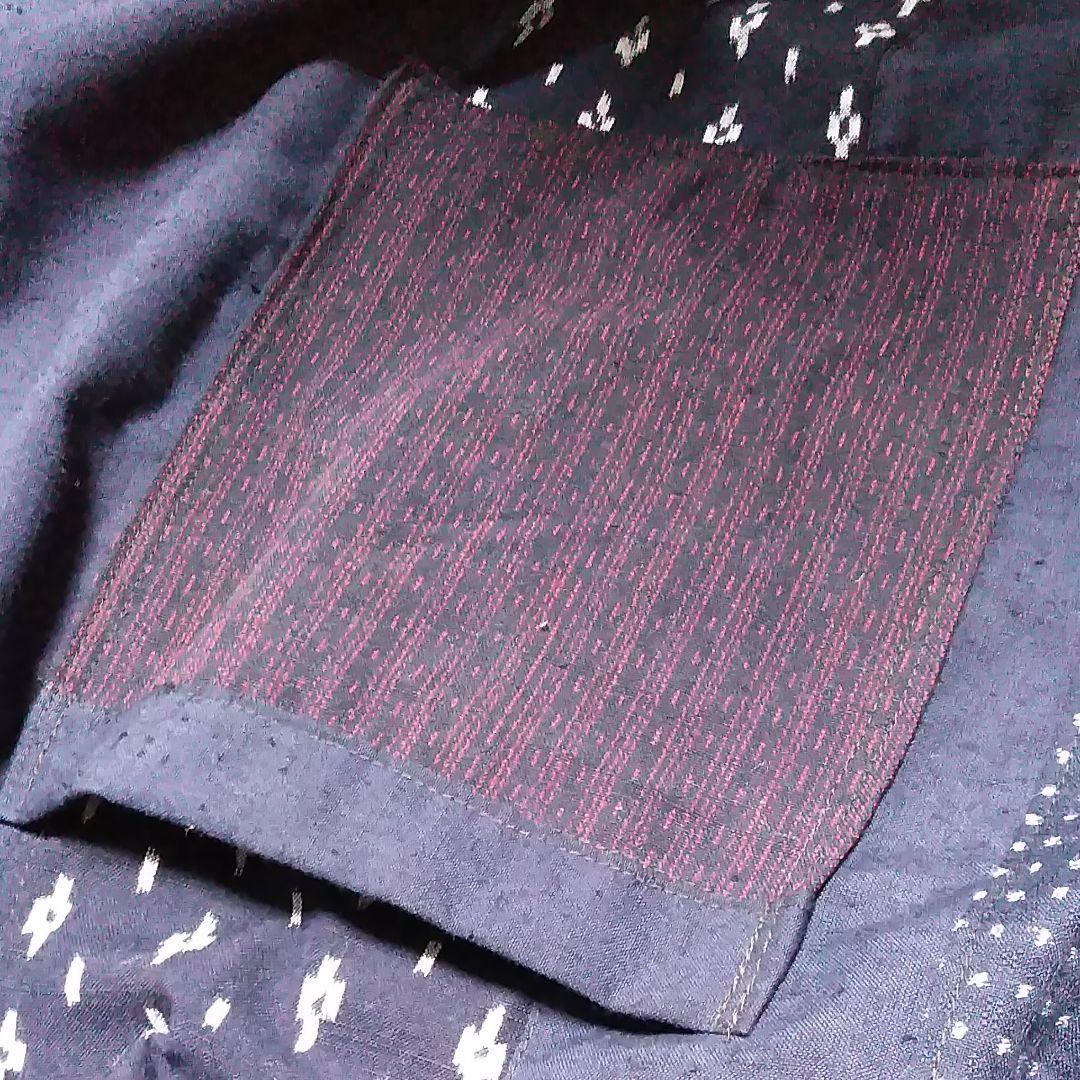 ハンドメイド　久留米がすり　エプロン　前掛け　女性用　母の日　レディース　フリー