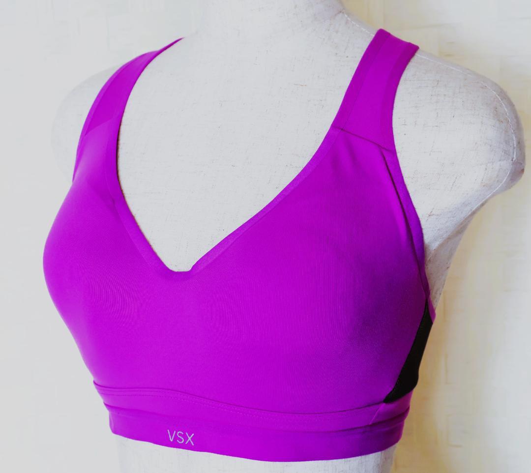 新品❤️VICTORIA'S SECRET VSX❤️紫色 Vネック スポーツブラ