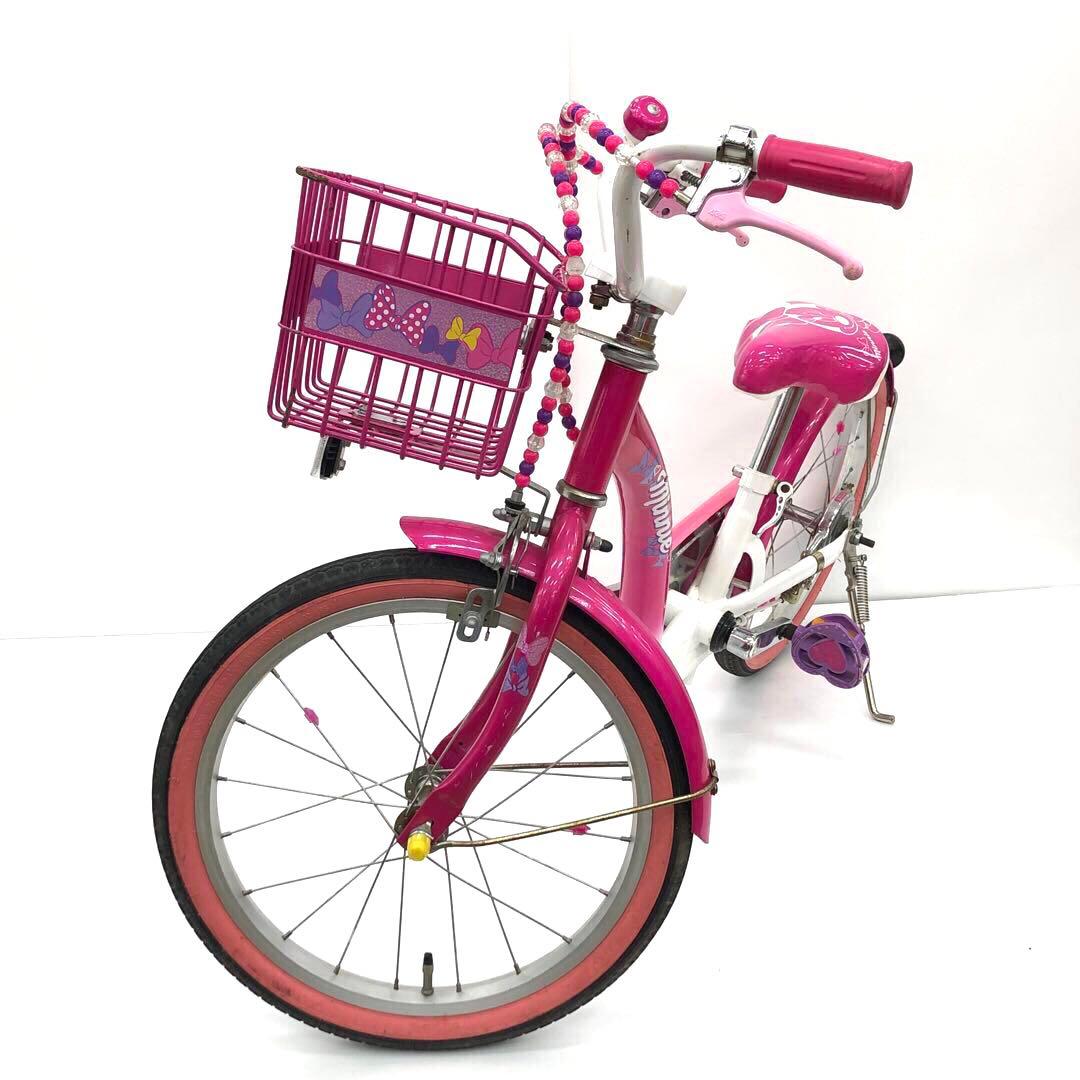 アイデス　幼児用自転車　ミニーマウスポッピンリボン18インチ　NFM002403
