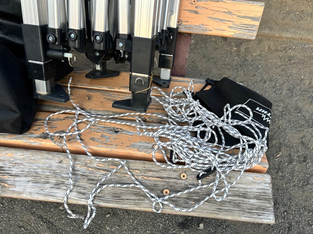 FIELDDOORタープ2.5m✖️2.5m サイドシート2枚つきUVカット耐水