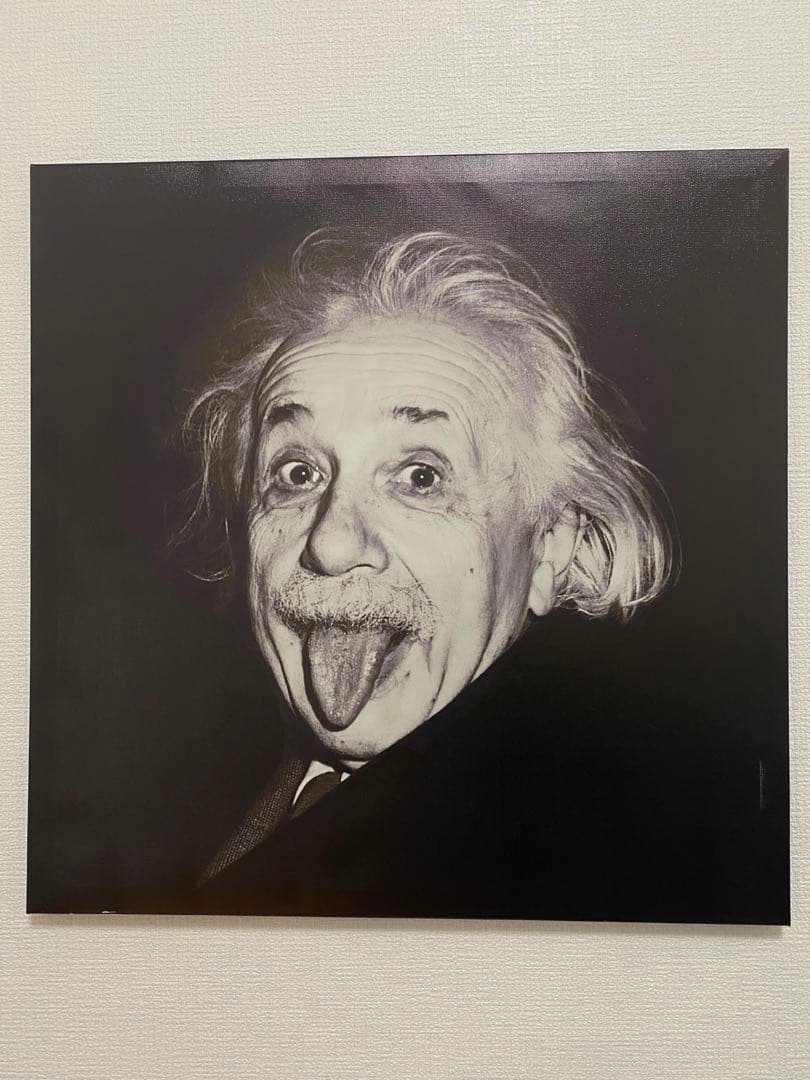 アインシュタイン キャンバス プリント 壁掛け24x24inch 60x60cm