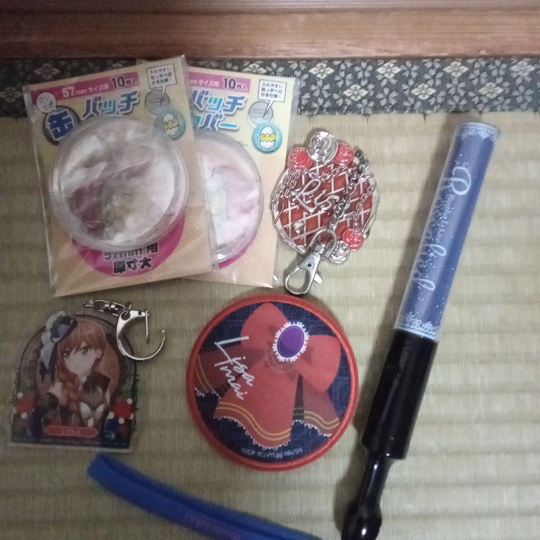 アニメキャラクター缶バッジ付きトートバッグ