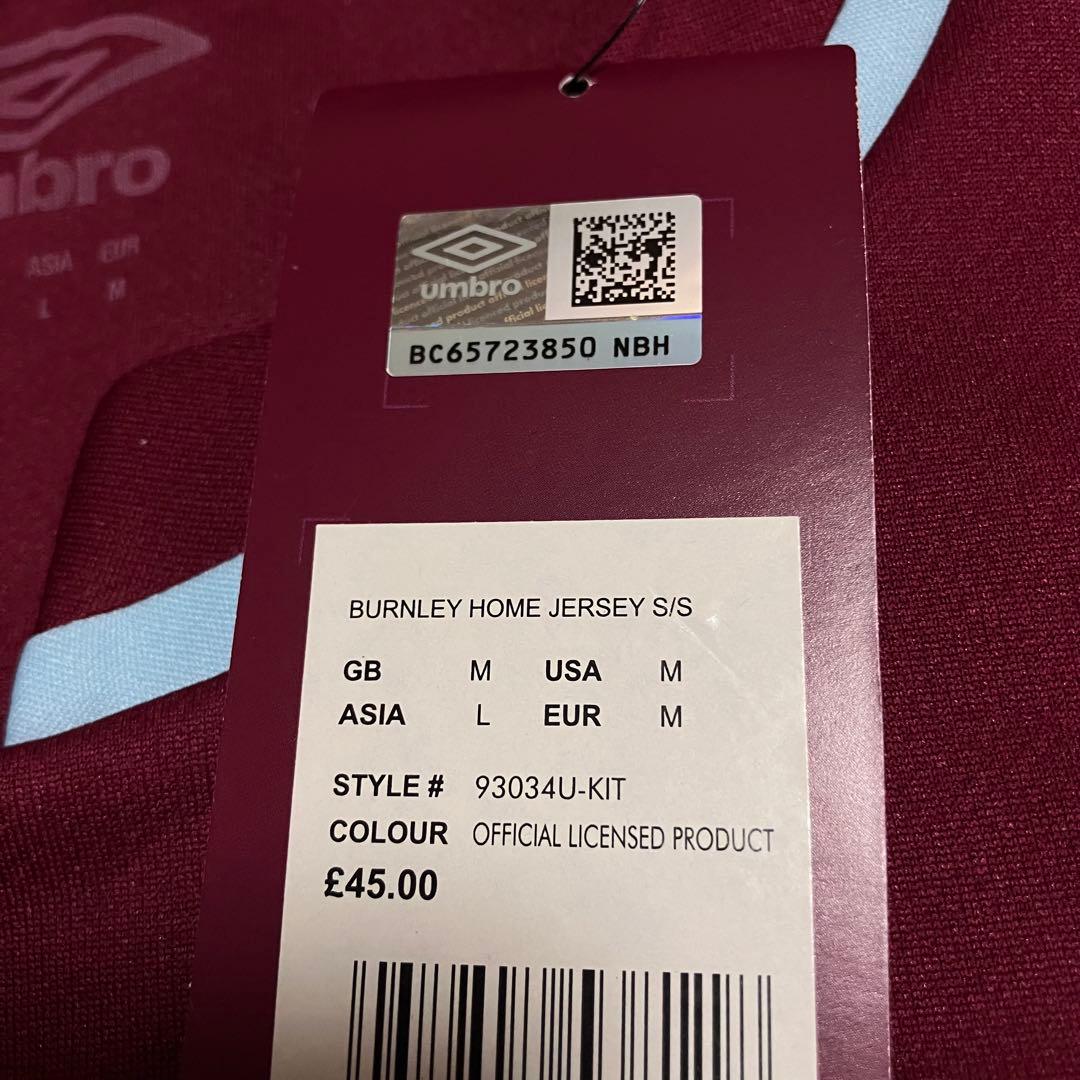 アンブロ　バーンリー　ユニフォーム　プレミアリーグ　UMBRO