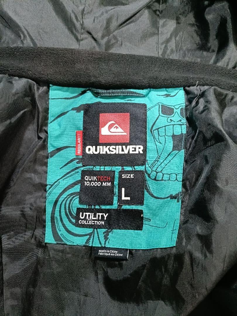 QUIKSILVER スノーボードジャケット 水色 L