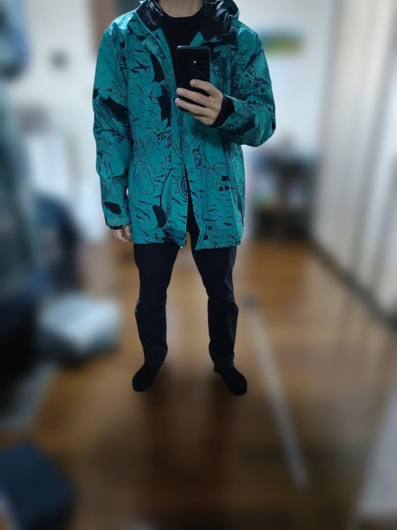 QUIKSILVER スノーボードジャケット 水色 L