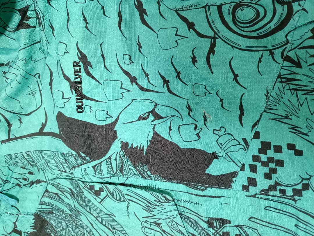 QUIKSILVER スノーボードジャケット 水色 L