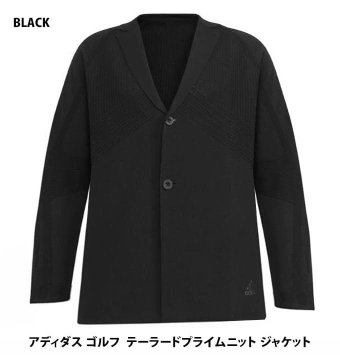 新品 アディダス ゴルフウェア PRIMEKNIT テーラードジャケットBK/M