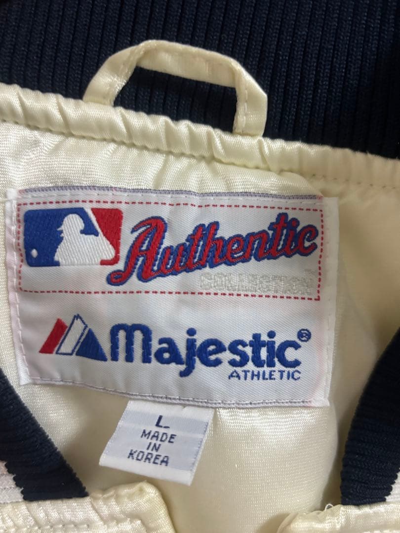 Yankees Majestic サテンジャケット L 希少カラー90s