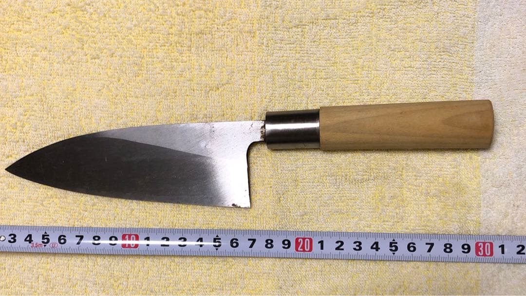 三*園様 出刃包丁　堺重光　未使用品　特上 150mm 希少炭素鋼