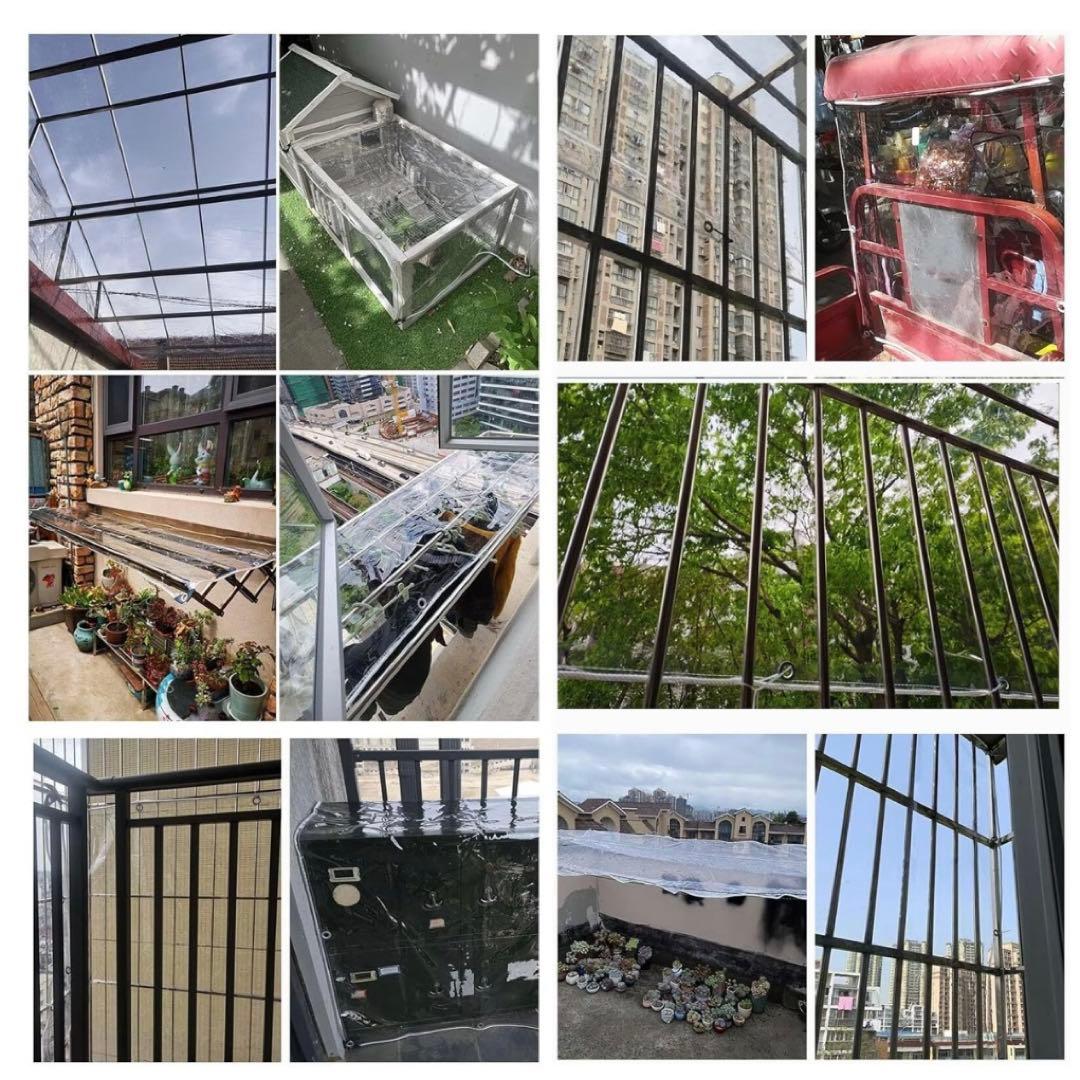 防水シート 防雨 超厚手 屋根 耐水 ビニールシート 1×3m 長方形 ロープ