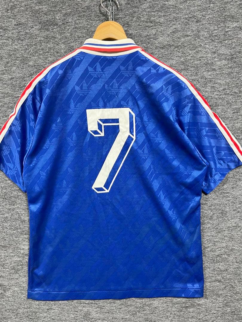 良好 アディダス 94-96 フランス代表 ホーム ユニホーム 半袖 青 L
