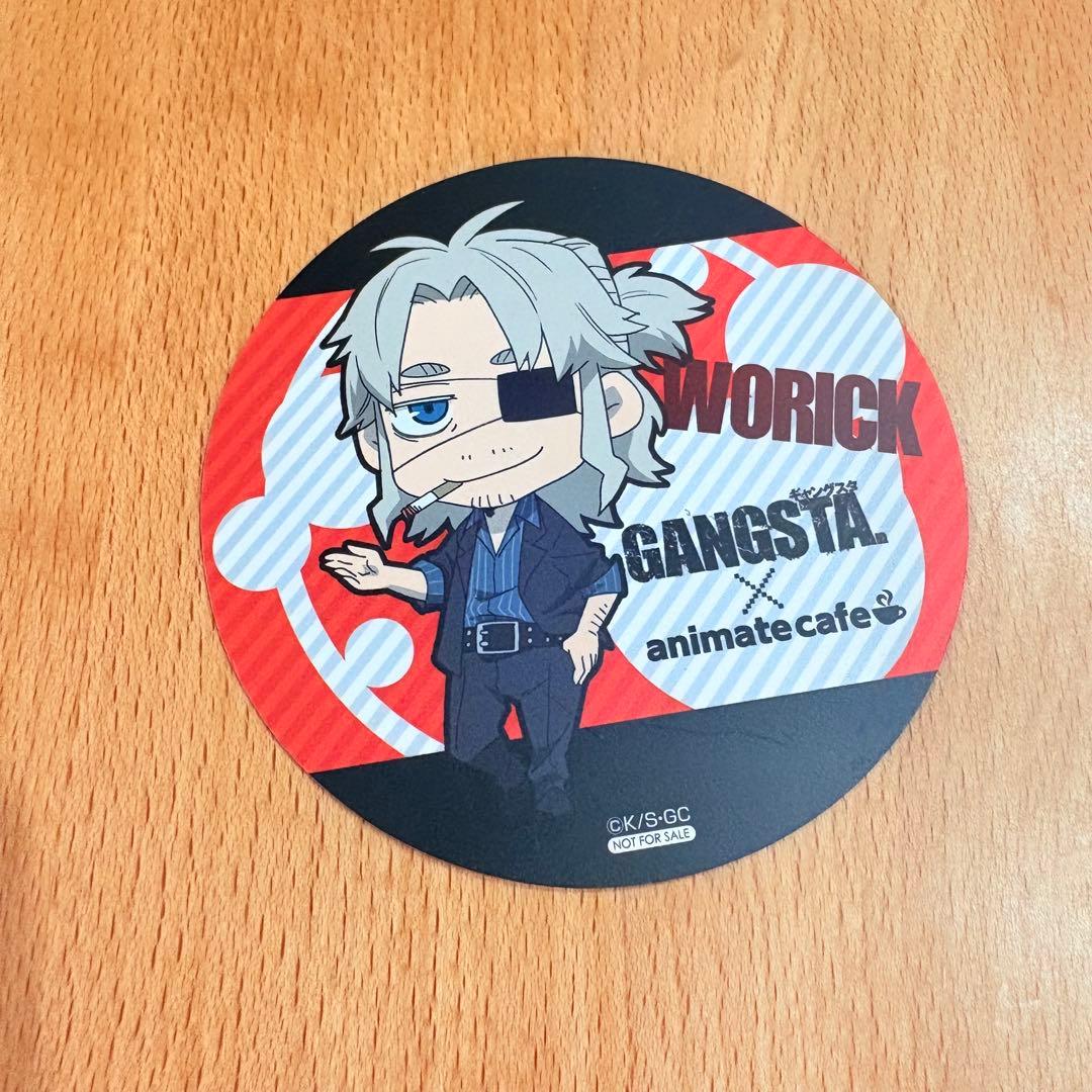GANGSTA. ウォリック　アニメイト　カフェ　コースター　非売品　限定