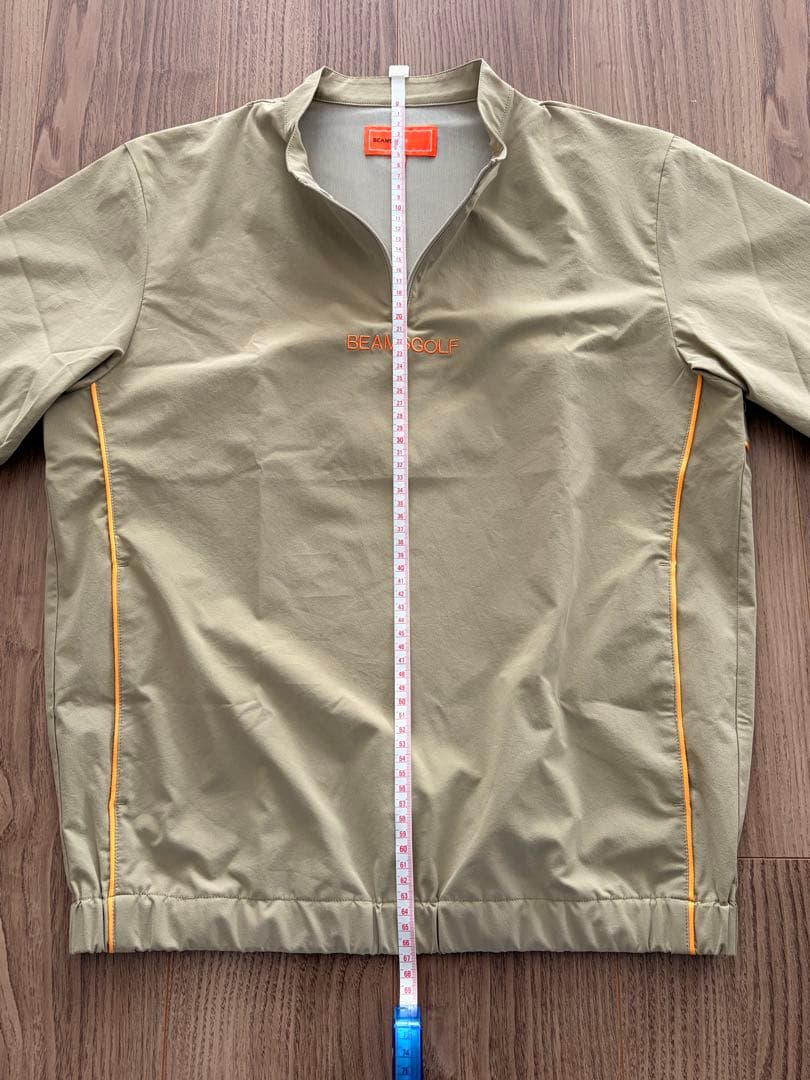 ビームスゴルフ ORANGE LABELハーフジップストレッチプルオーバー M