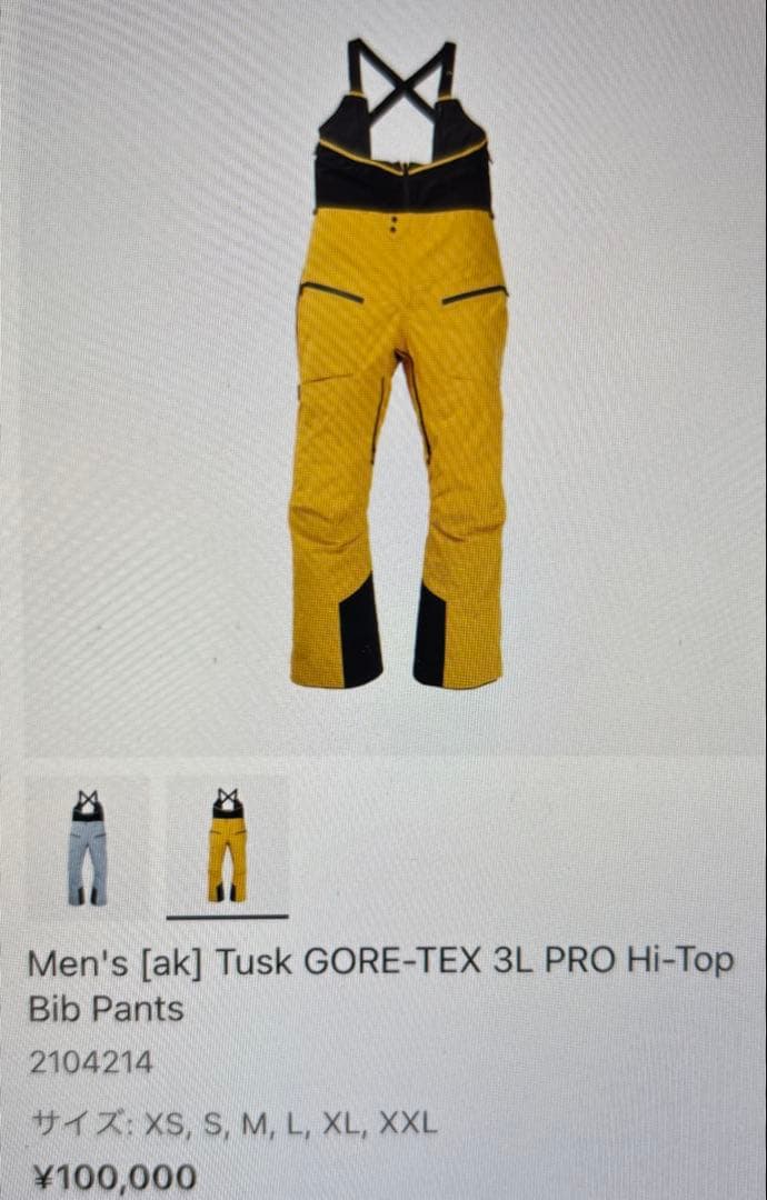 スノーボード burton Tusk GORE-TEX 3L PRO Hi-Top Bib