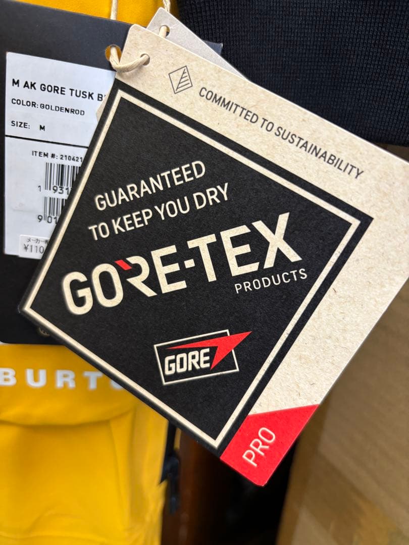 スノーボード burton Tusk GORE-TEX 3L PRO Hi-Top Bib