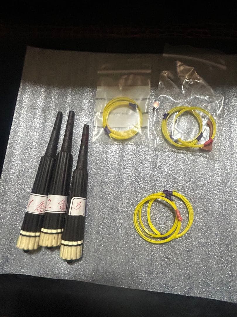 蛇皮 奄美三味線｜奄美大島 福盛堂購入　黒檀｜蛇皮胴巻き｜調整済｜ハードケース付