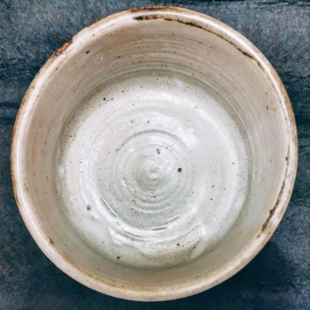 【茶道具】絵唐津 茶碗 木箱入 貝跡 高台見どころ 抹茶碗 唐津焼