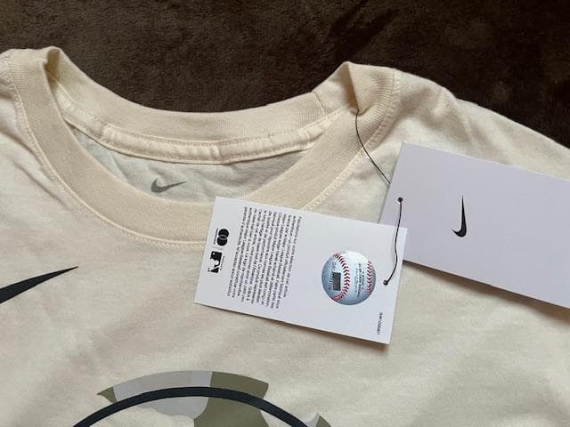 ナイキ大谷翔平ドジャース＆USアーミーMLBコラボ限定TEEクリームL日本未発売