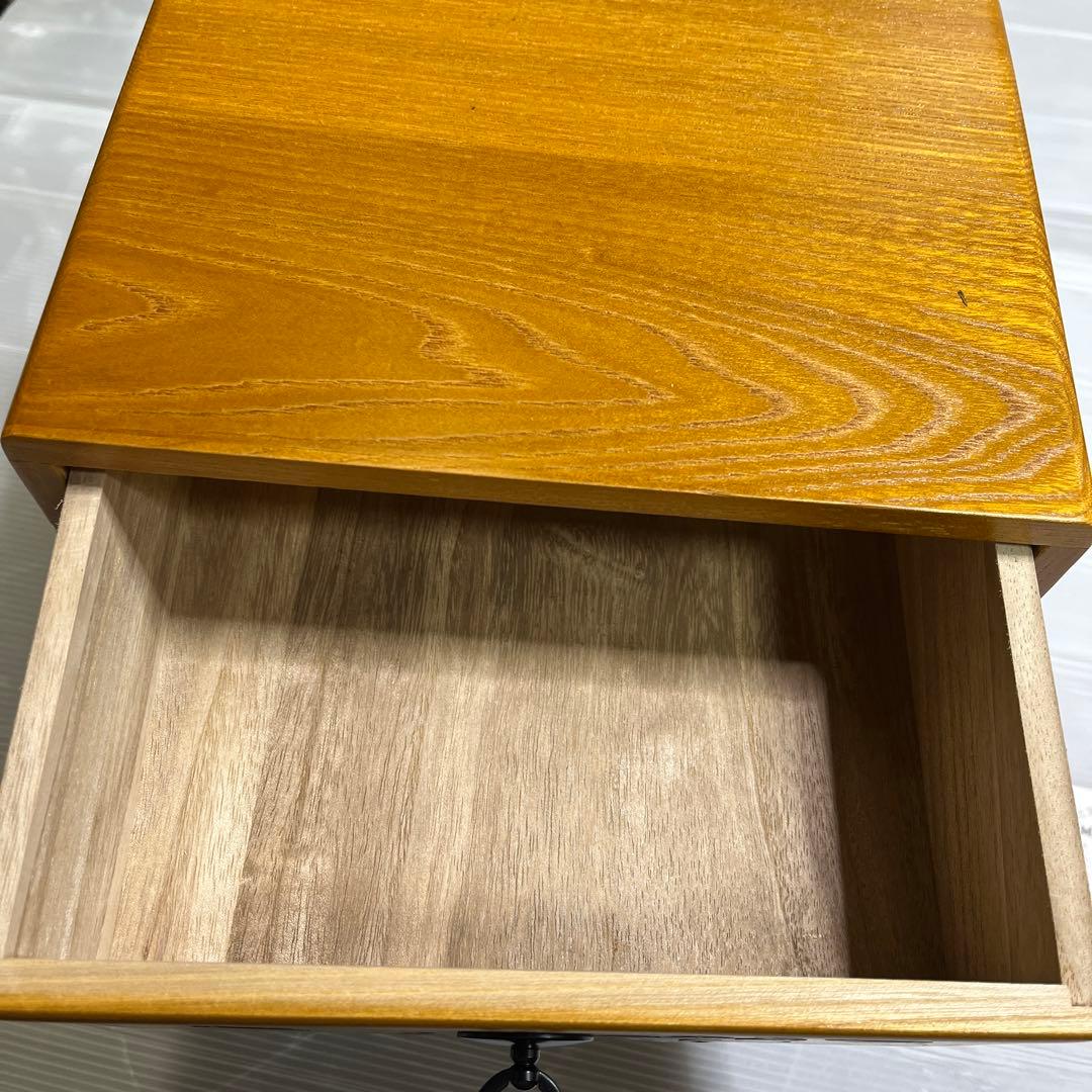木箱　木の引き出し　　木の工芸品　くさ忠　貝入鉄仙　ニッ引出　TK-127