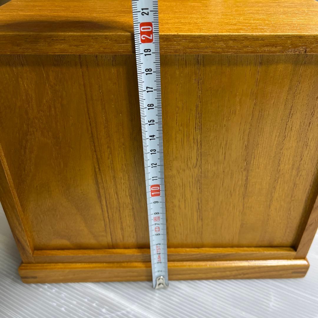 木箱　木の引き出し　　木の工芸品　くさ忠　貝入鉄仙　ニッ引出　TK-127