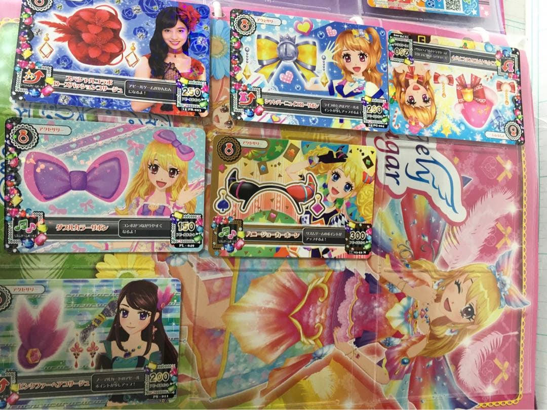 ジャンク　アイカツカードバインダーセット　カード