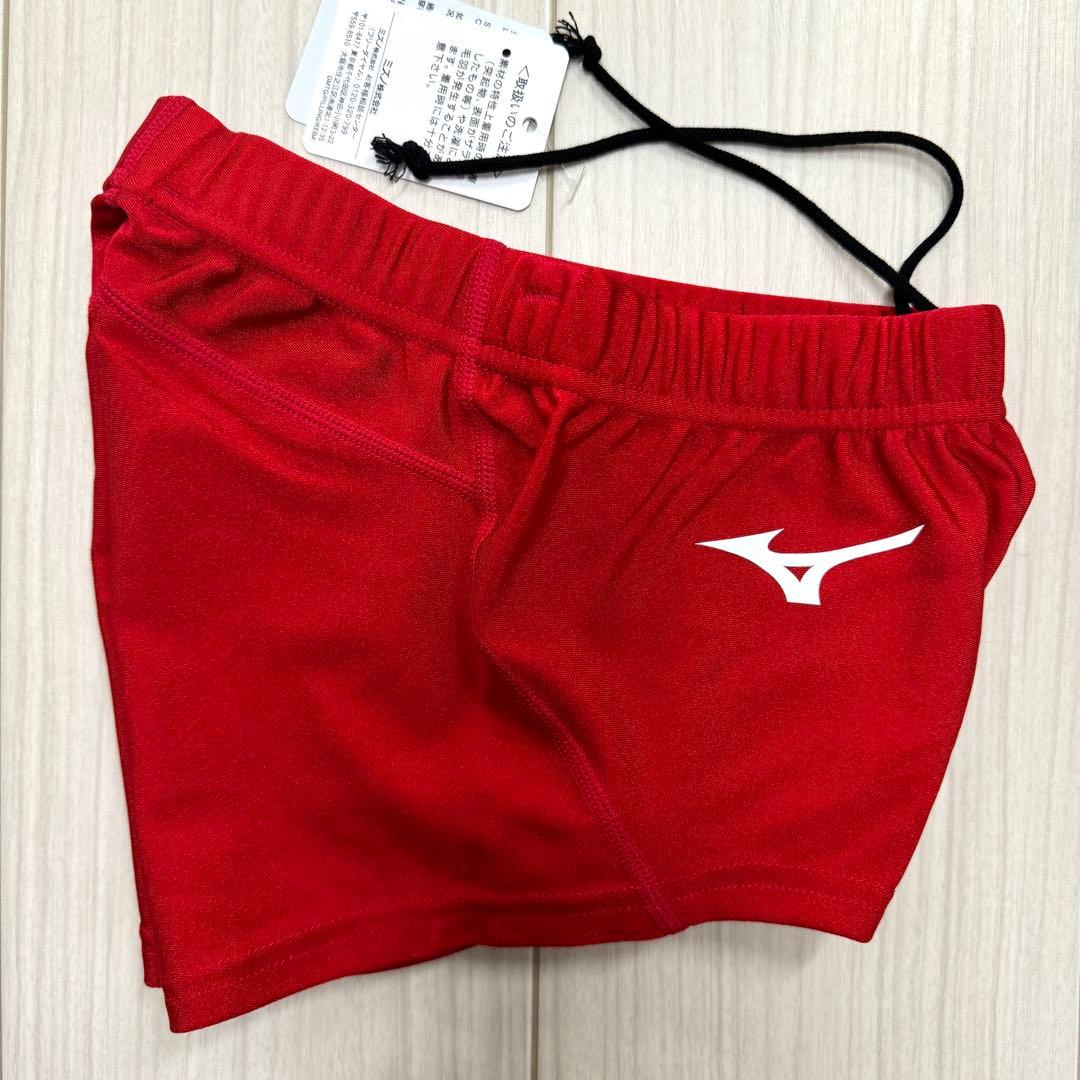 ミズノ　女子陸上ショーツ(スパッツ型)　レッド単色　Sサイズ　新品