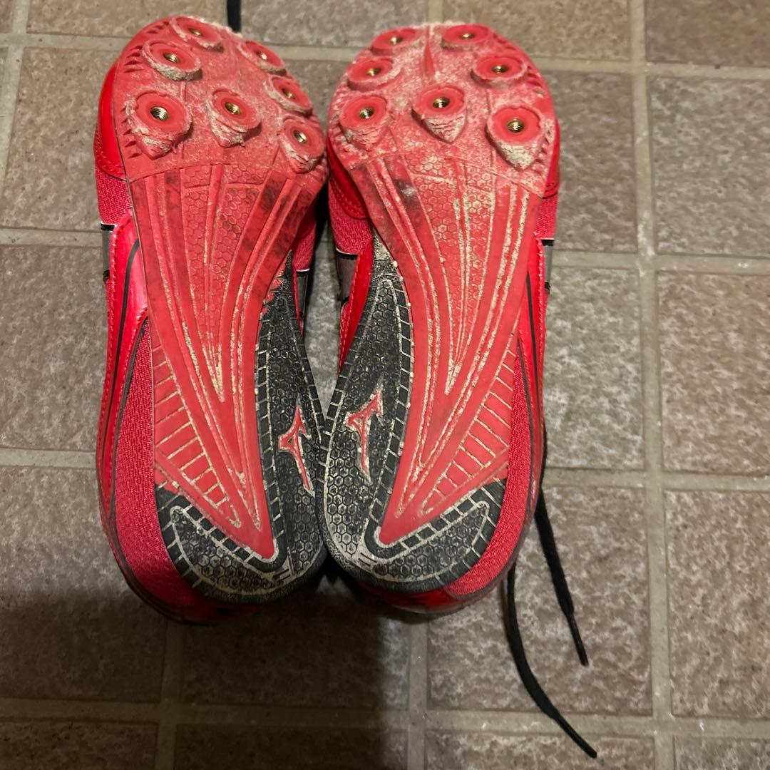 Mizuno 陸上スパイクシューズ レッド 25cm