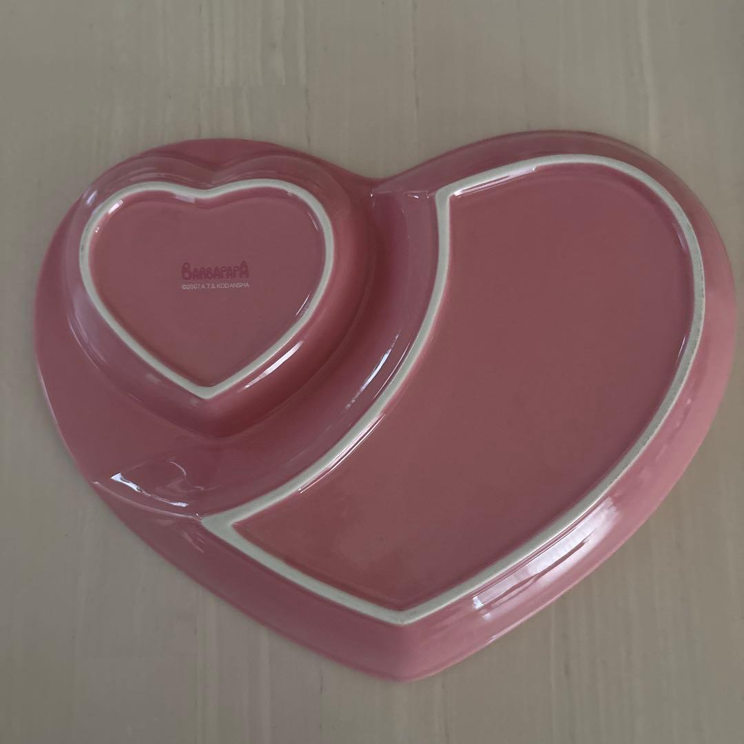 値下げ　新品　未使用　バーバパパ　モーニングセット　皿　カップ　2セット　ハート