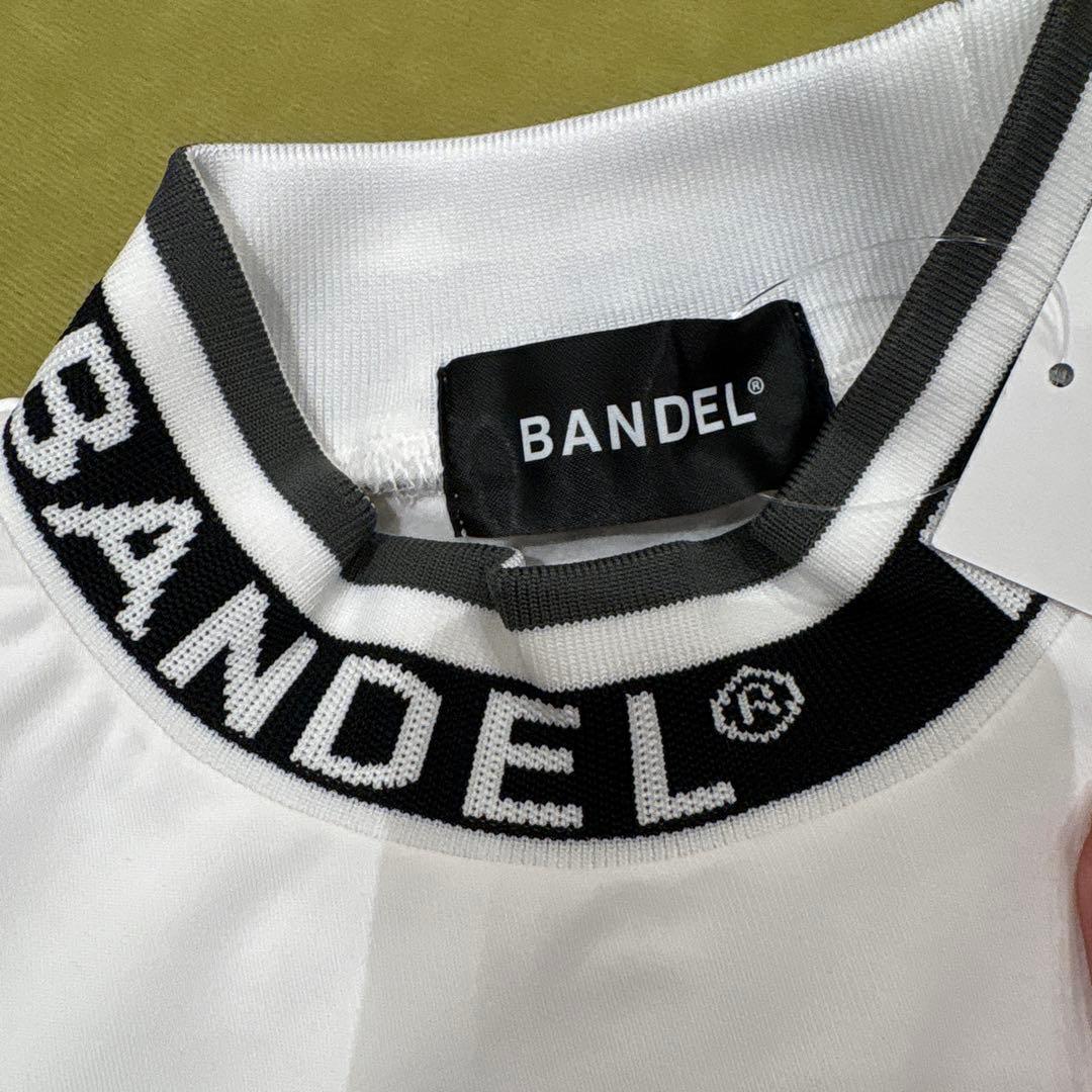 BANDEL ウーマン ジャガードリブモックネックシャツ XS ホワイト