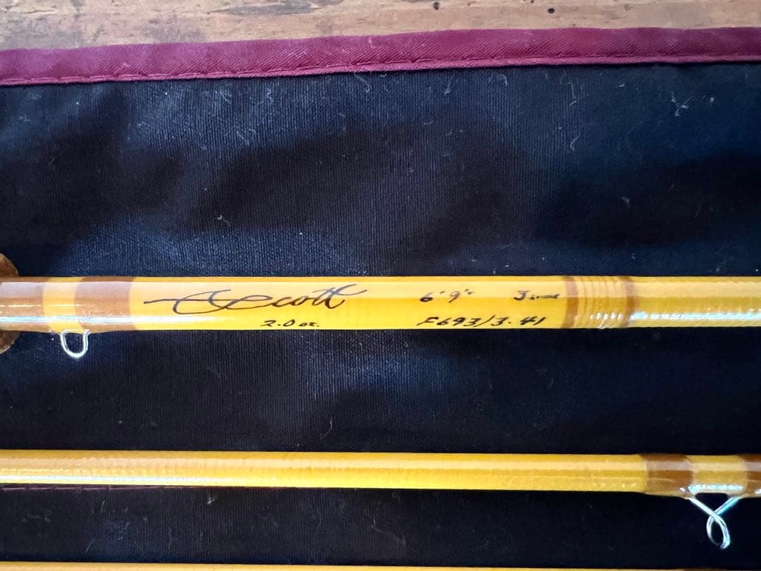 Scott Powr-Ply フライロッド 6'9\" #3 訳あり