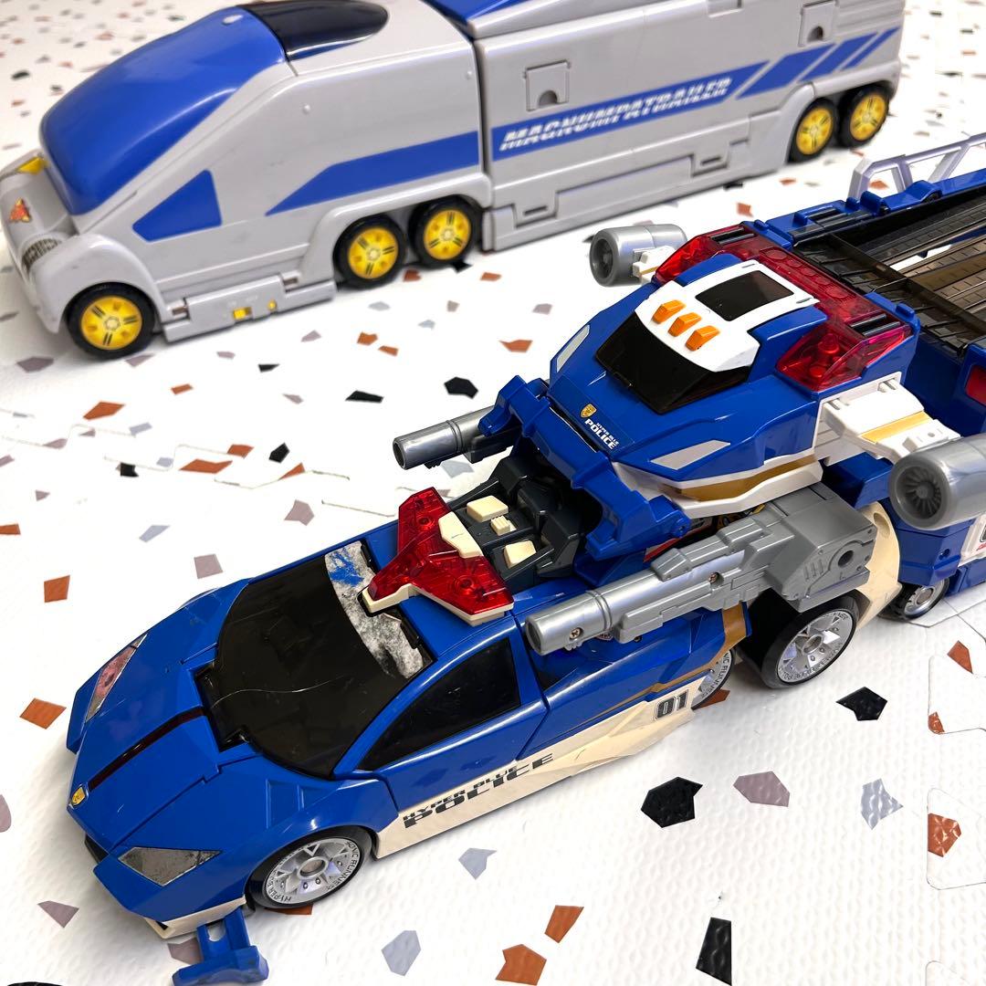 【新品電池交換済み】トミカ マグナムパトレーラー ハイパーブルーポリス おもちゃ