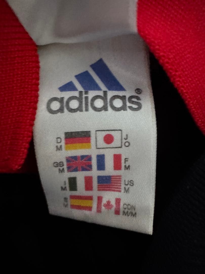AC Milan adidas 長袖ジャージ 黒赤 OPEL