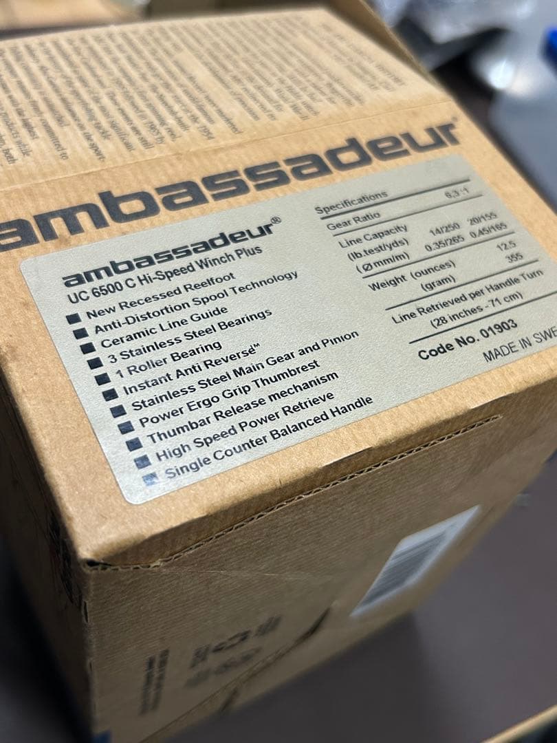 アブガルシア アンバサダー 6500C 箱 付属品付き 極上美品 ビンテージ
