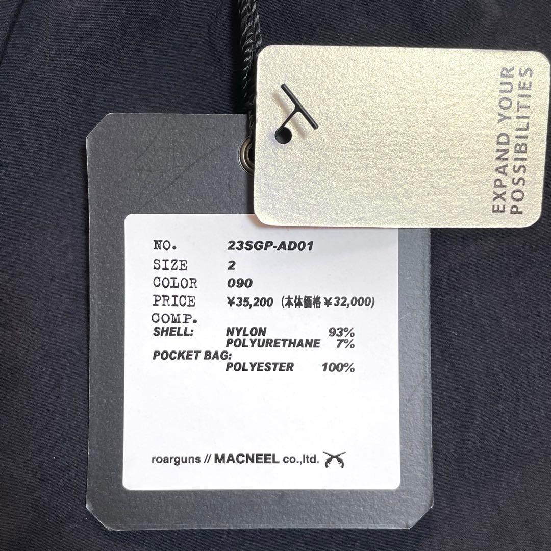 【新品 タグ付き】 roarguns / AddElmサイドラインパンツ 2 黒