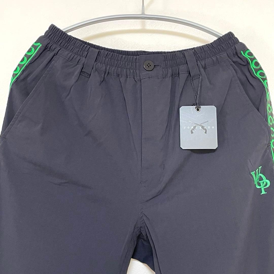 【新品 タグ付き】 roarguns / AddElmサイドラインパンツ 2 黒