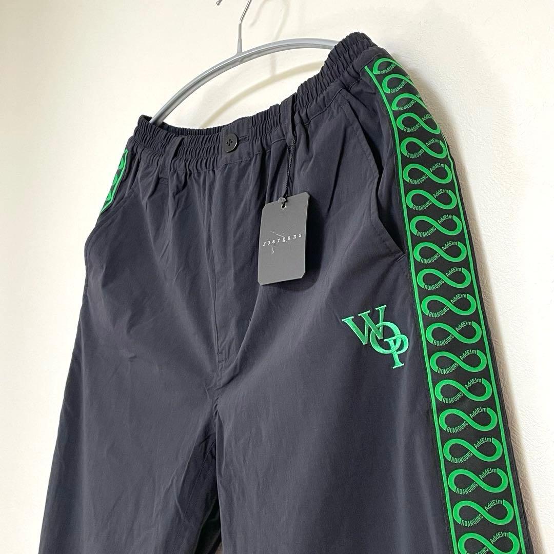 【新品 タグ付き】 roarguns / AddElmサイドラインパンツ 2 黒